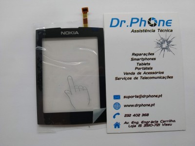 Ecrã tátil preto para Nokia com etiqueta Dr.Phone ao lado