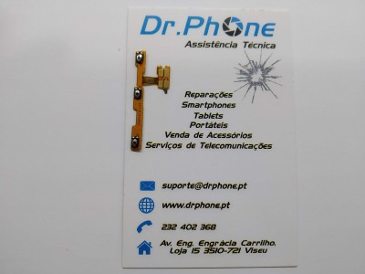 Cartão de visita Dr.Phone Assistência Técnica com componente eletrônico