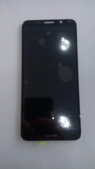 Ecrã táctil preto para smartphone Huawei com moldura arredondada