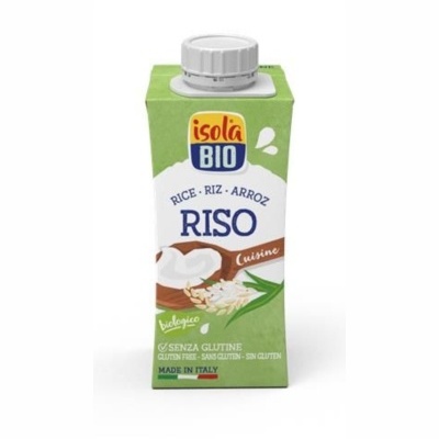 Embalagem de bebida vegetal de arroz Isola Bio