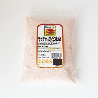 Pacote transparente de Sal Rosa dos Himalaias Bioprasad