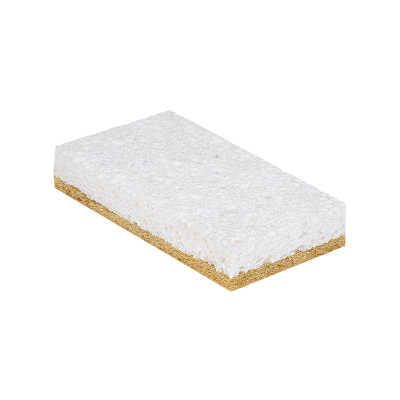 Espuma ortopédica branca com camada inferior castanha