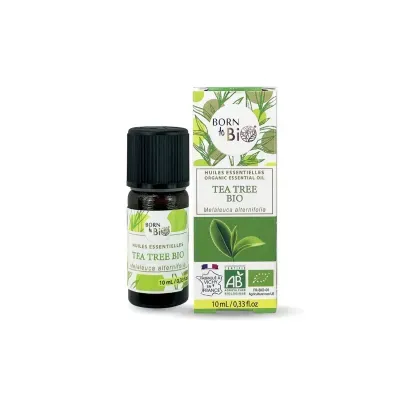 Frasco e embalagem de óleo essencial Tea Tree Bio da Born to Bio