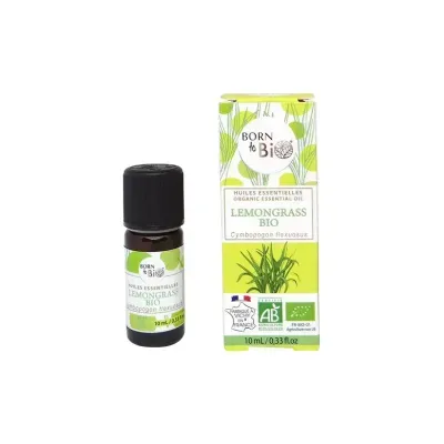 Frasco e embalagem de óleo essencial de citronela Born to Bio