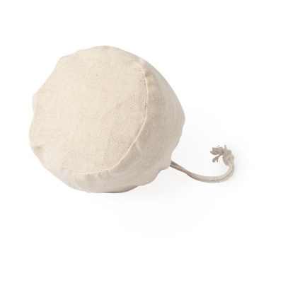 Bola macia bege claro com cordão ajustável