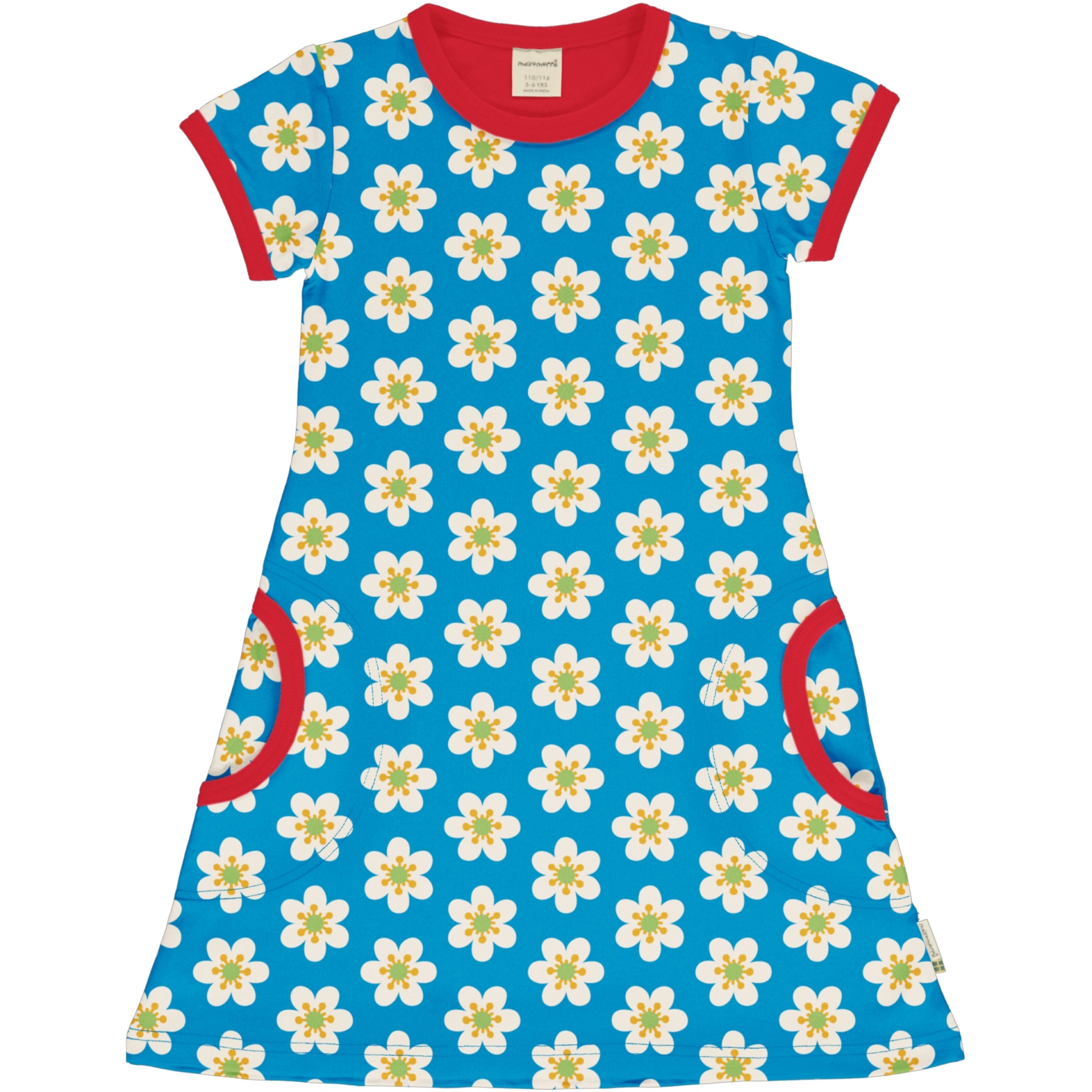 Vestido manga curta Maxomorra 92/98cm (2-3 anos) Vestido manga curta Maxomorra 92/98cm (2-3 anos)