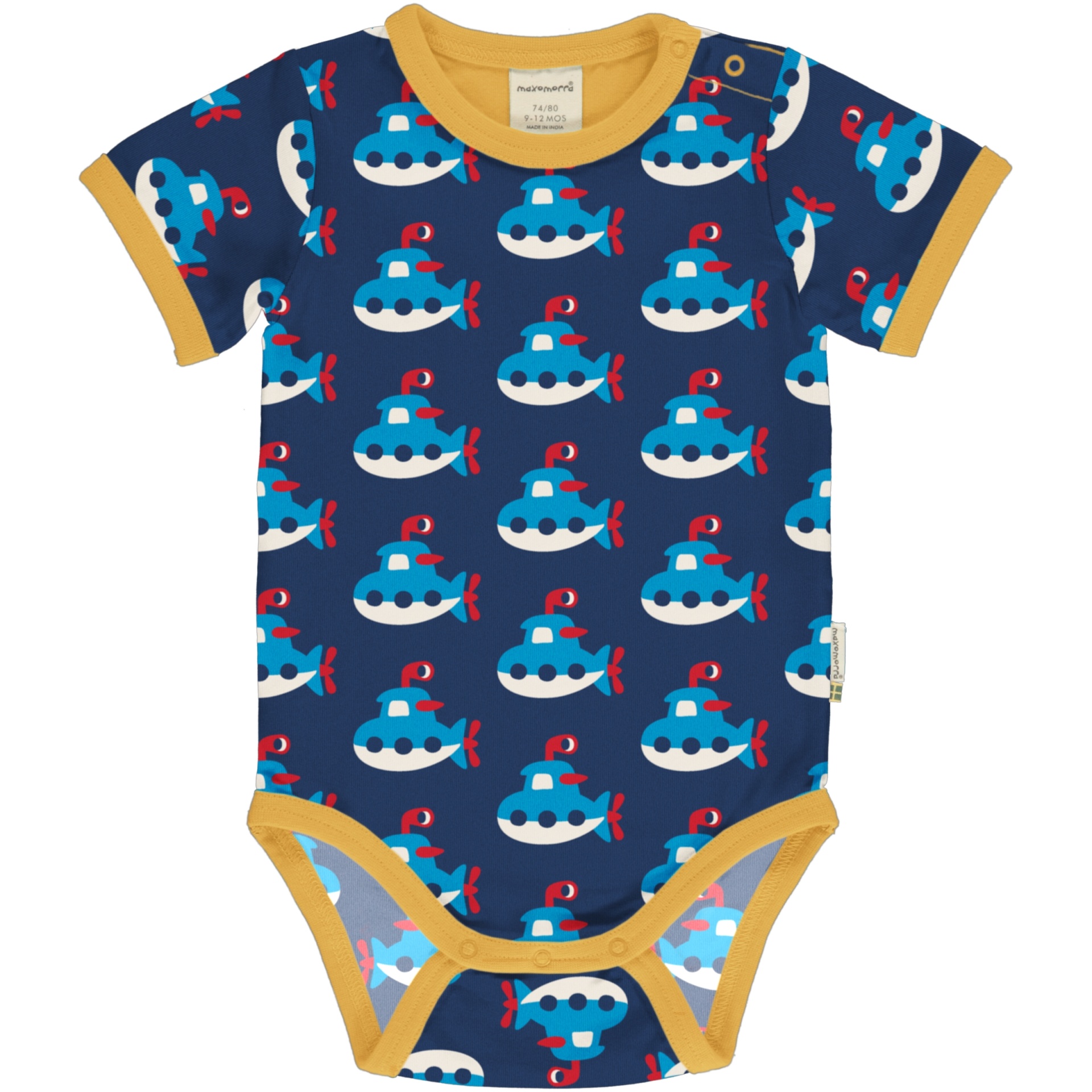 Body de manga curta Maxomorra 86/92 (18-24 meses) Body de manga curta Maxomorra 86/92 (18-24 meses)