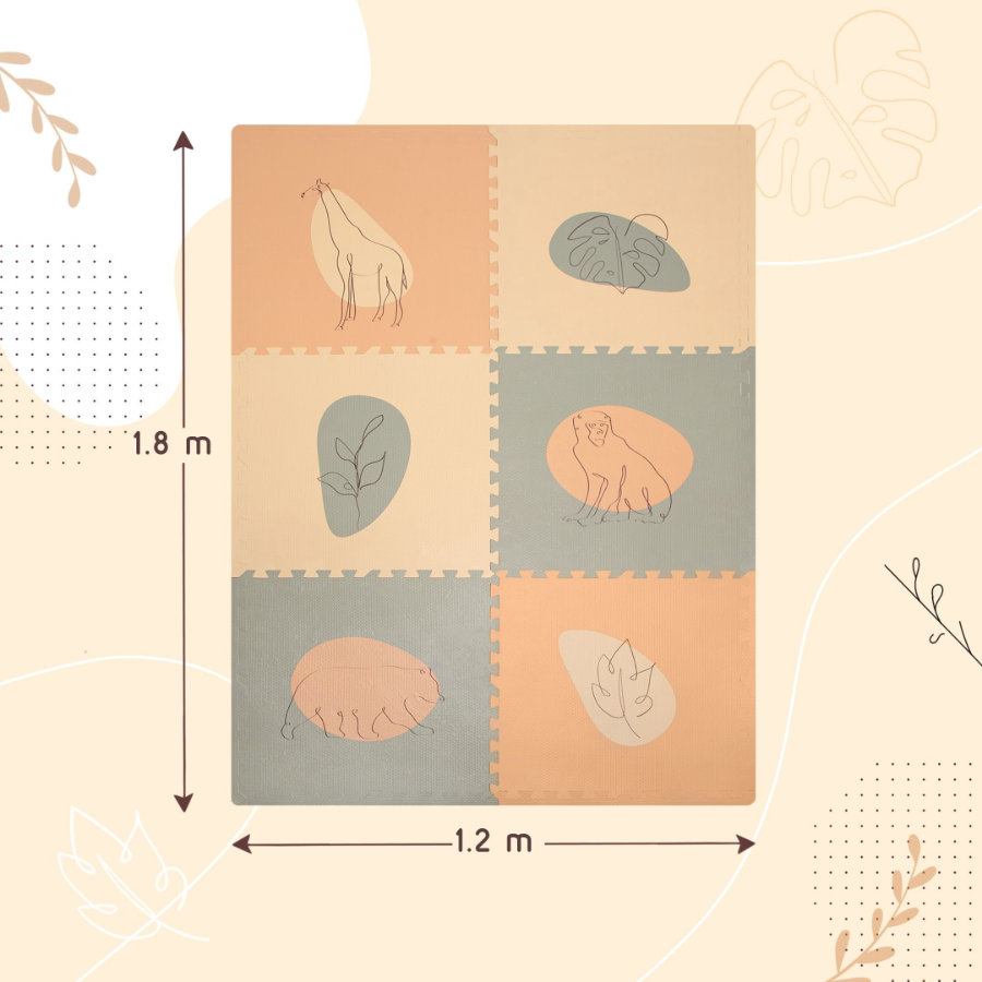 Tapete infantil EVA Jungle Sunset Hakuna Matte Tapete infantil EVA Jungle Sunset Hakuna Matte