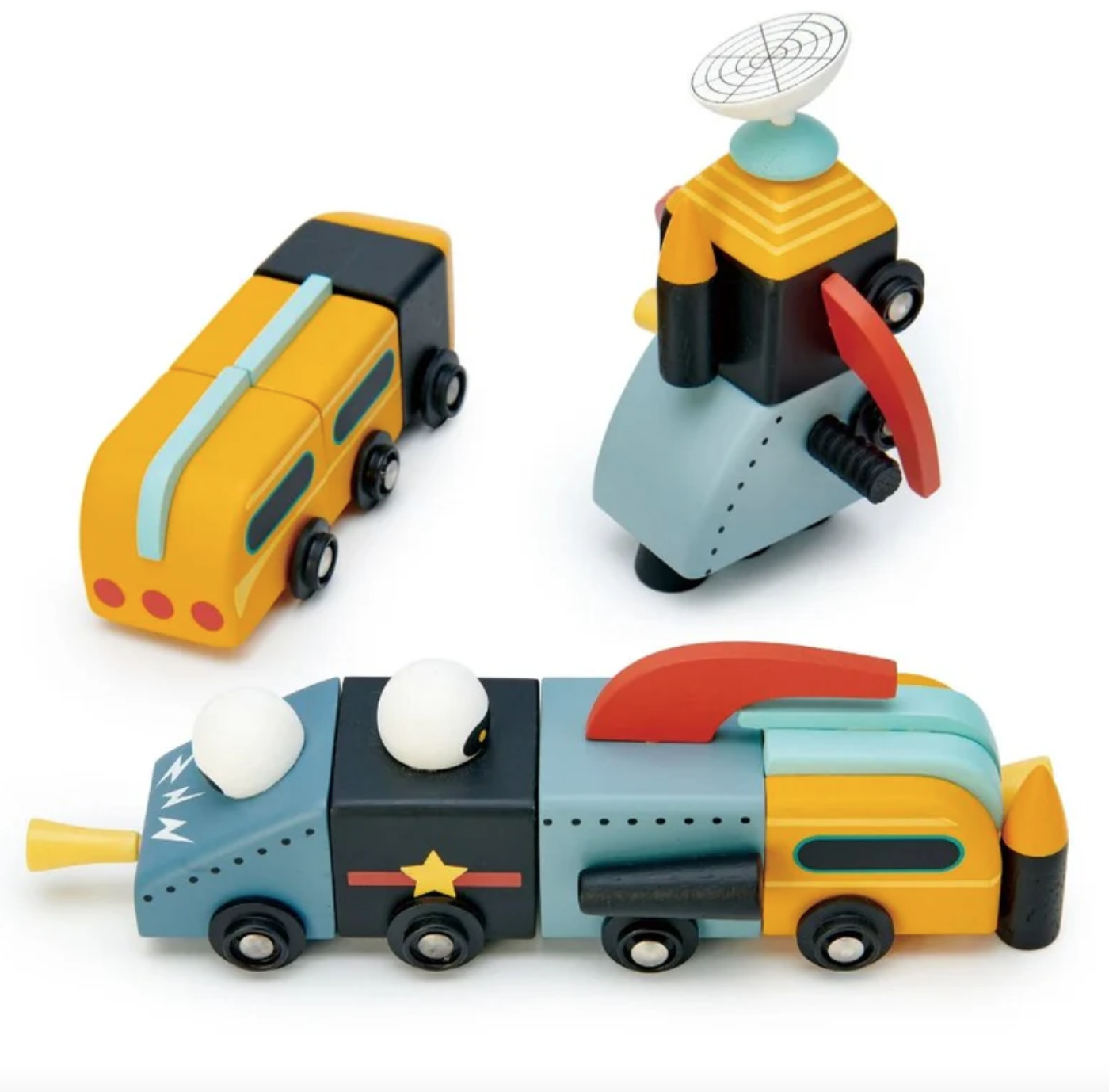 Space Race Tender Leaf Wooden Play Set Space Race Tender Leaf Wooden Play Set