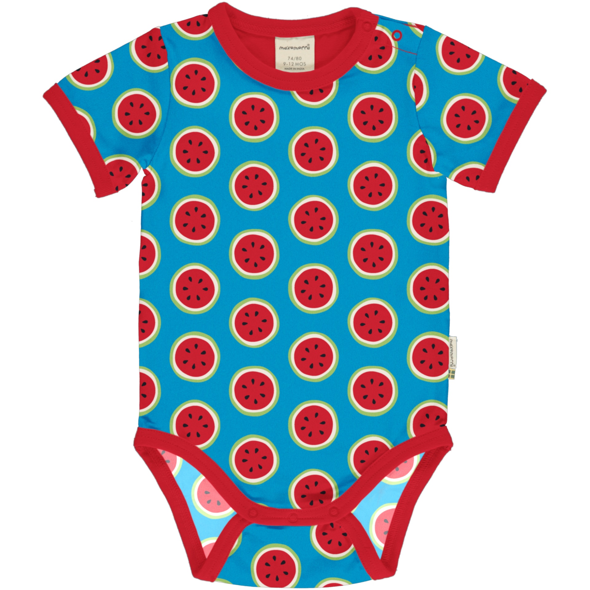 Body de manga curta Maxomorra 86/92 (18-24 meses) Body de manga curta Maxomorra 86/92 (18-24 meses)