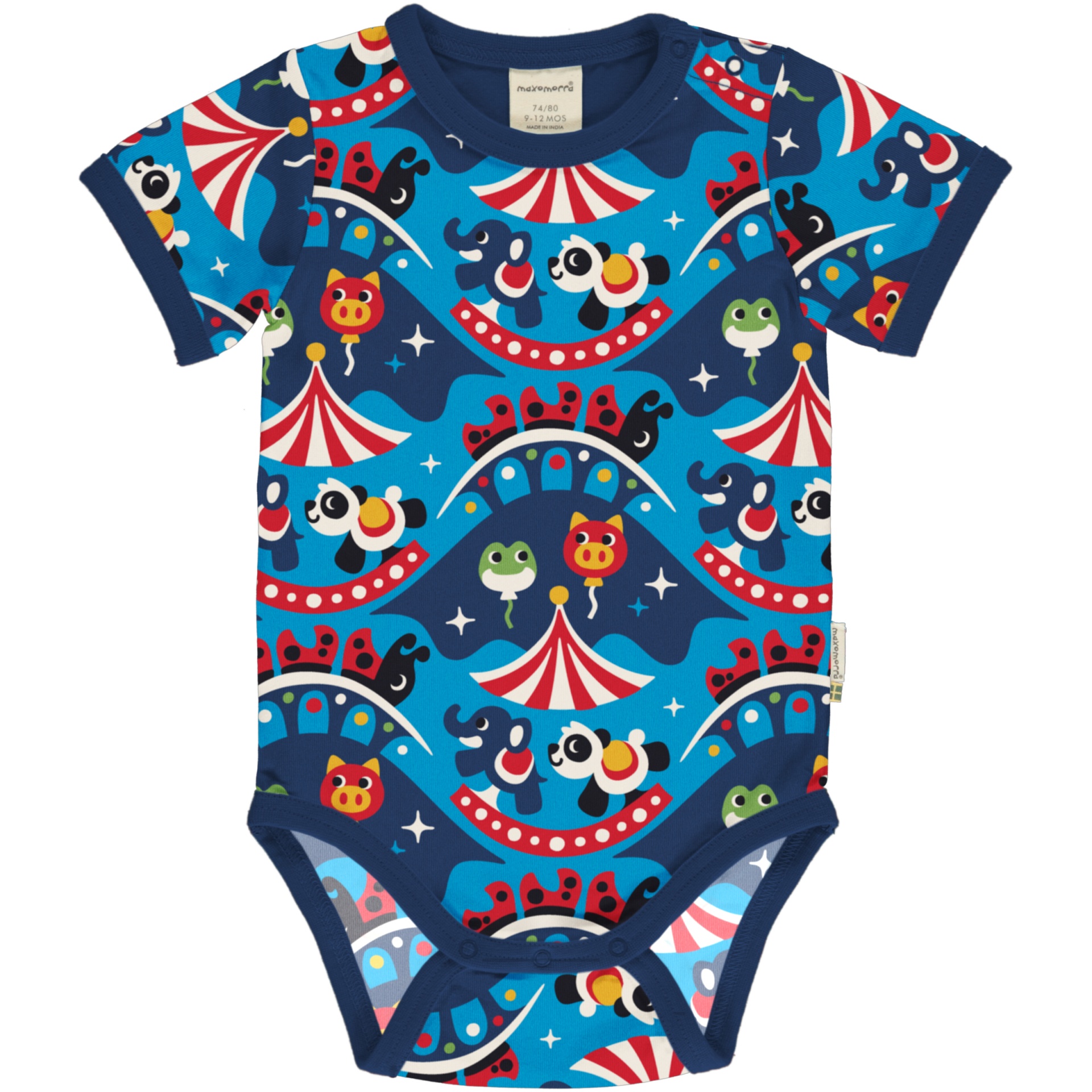 Body de manga curta Maxomorra 86/92 (18-24 meses) Body de manga curta Maxomorra 86/92 (18-24 meses)