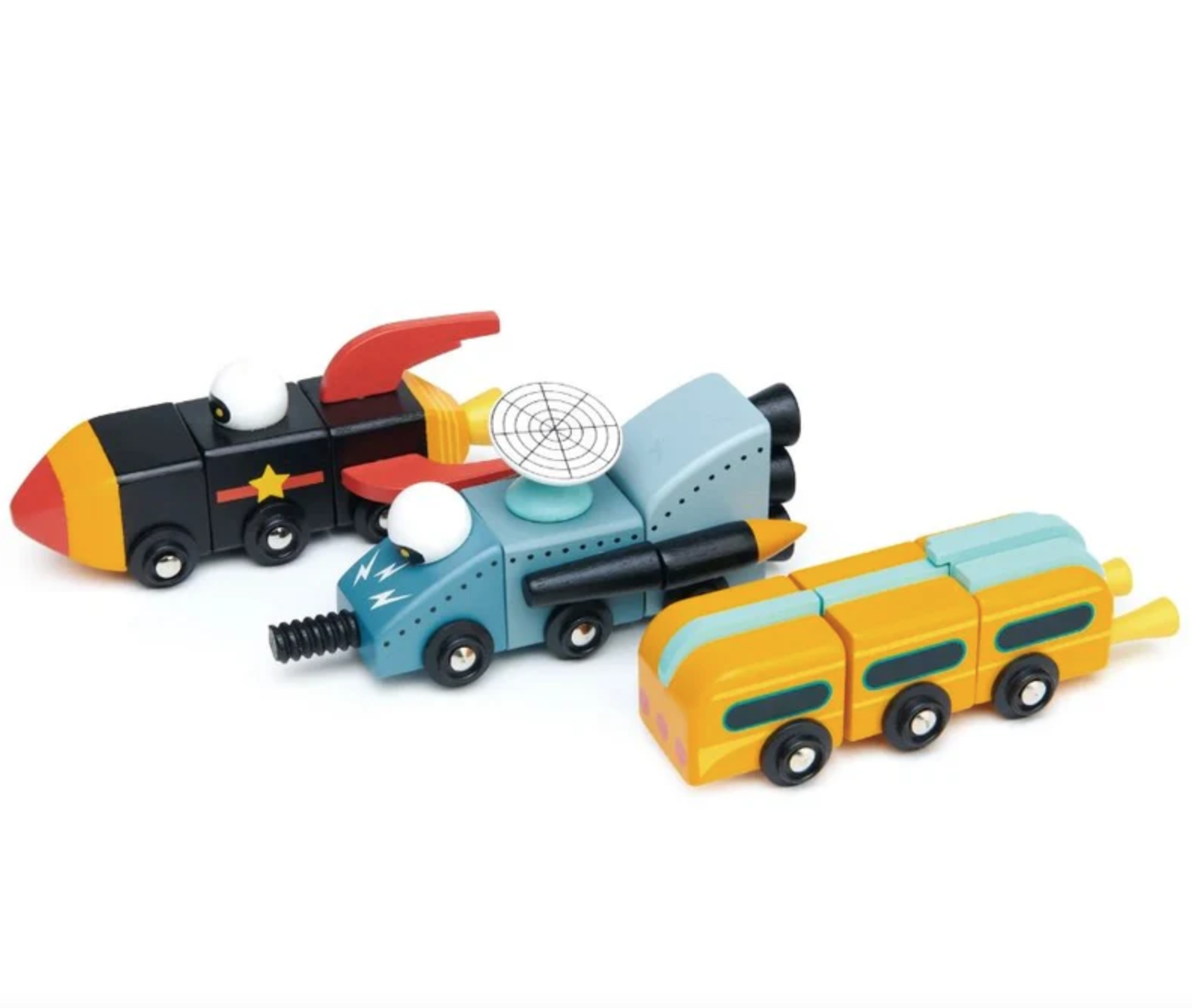 Space Race Tender Leaf Wooden Play Set Space Race Tender Leaf Wooden Play Set