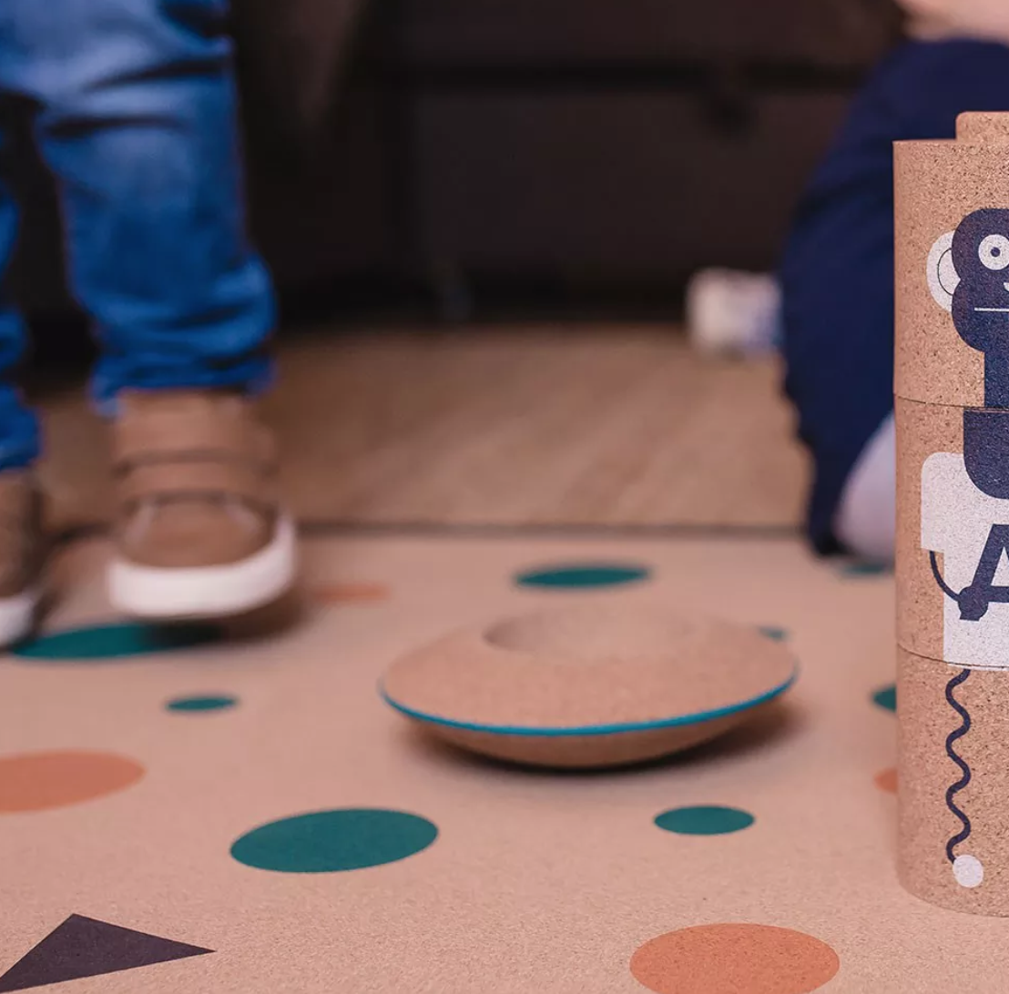 Tapete em cortiça com formas ELOU Tapete em cortiça com formas ELOU