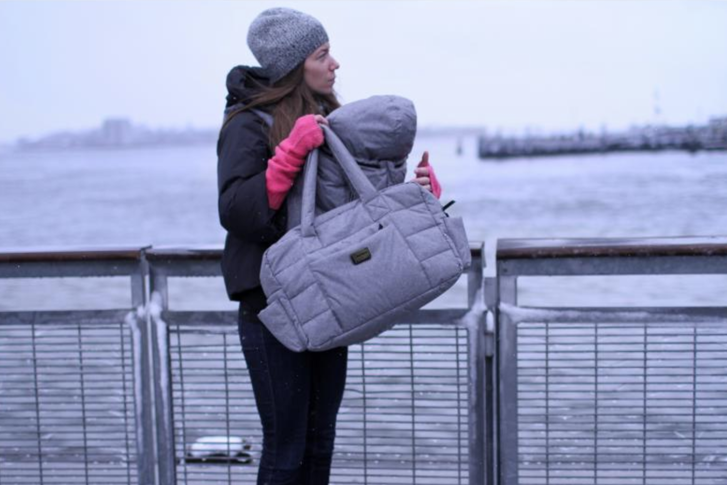 Bolsa/ Mala de maternidade SoHo Satchel 7AM ENFANT - Heather Grey Bolsa/ Mala de maternidade SoHo Satchel 7AM ENFANT - Heather Grey