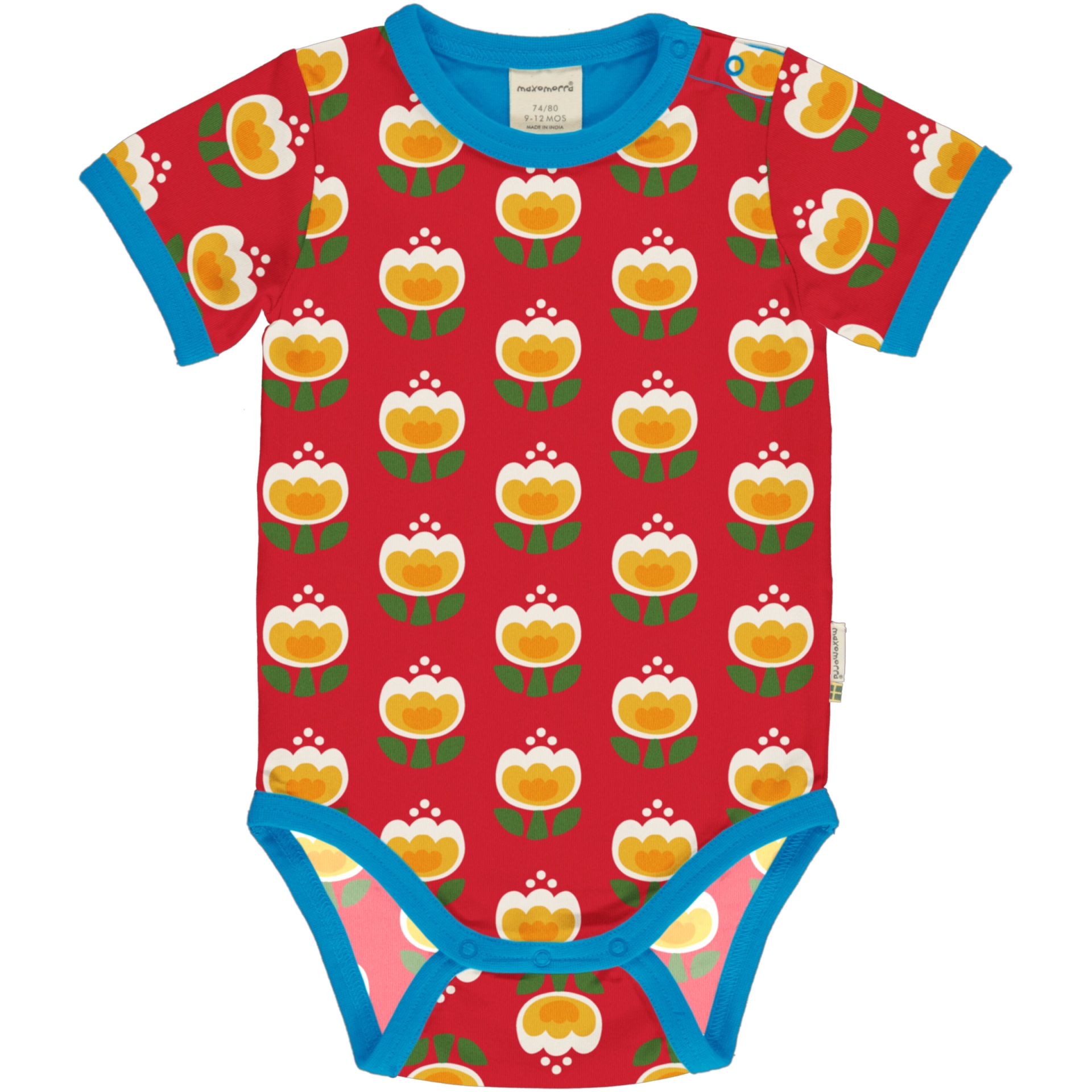 Body de manga curta Maxomorra 86/92 (18-24 meses) Body de manga curta Maxomorra 86/92 (18-24 meses)