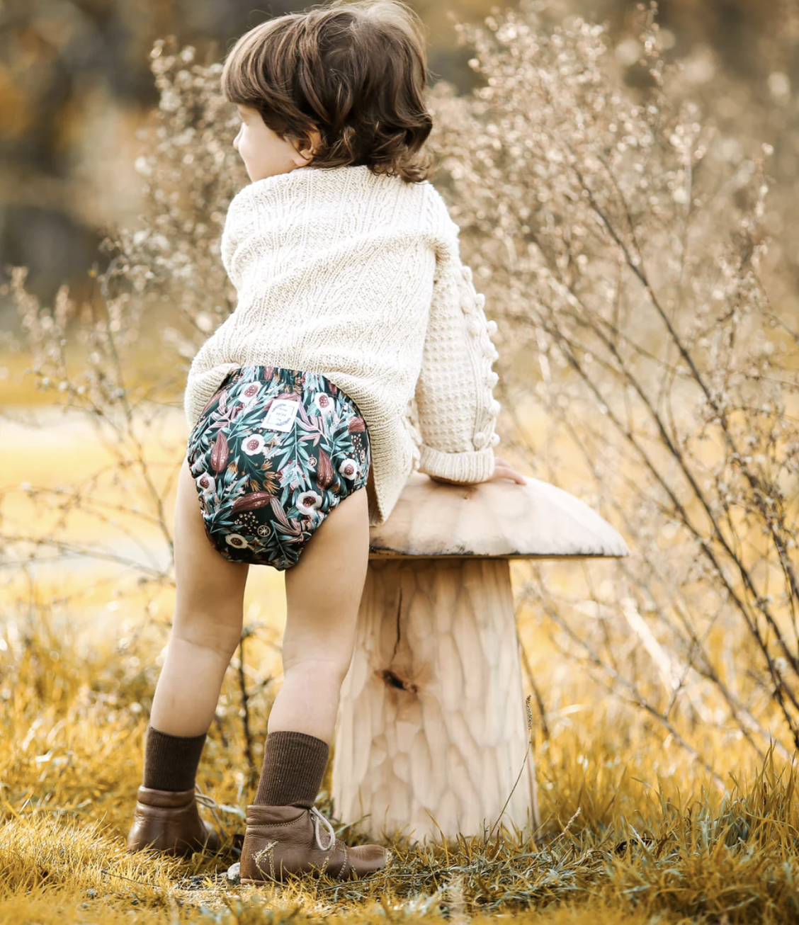 Fralda Single gusset algodão velour tudo-em-dois HERITAGE HUG - Trifold Fralda Single gusset algodão velour tudo-em-dois HERITAGE HUG - Trifold