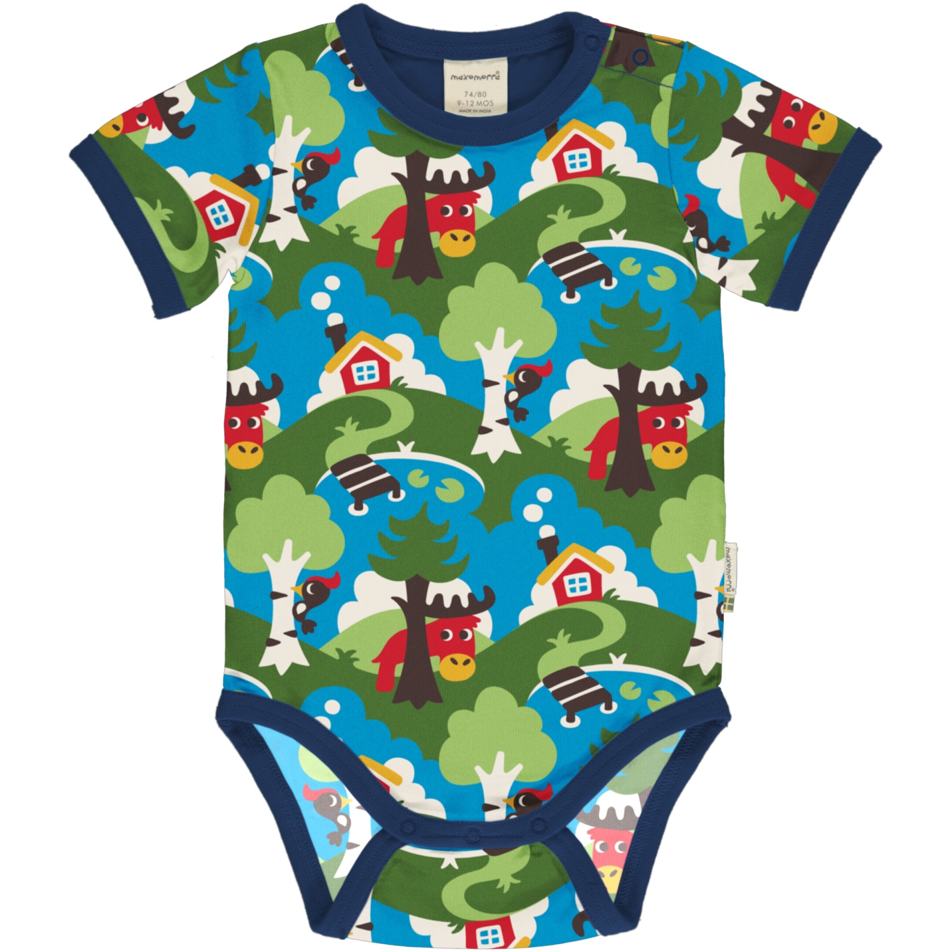 Body de manga curta Maxomorra 86/92 (18-24 meses) Body de manga curta Maxomorra 86/92 (18-24 meses)