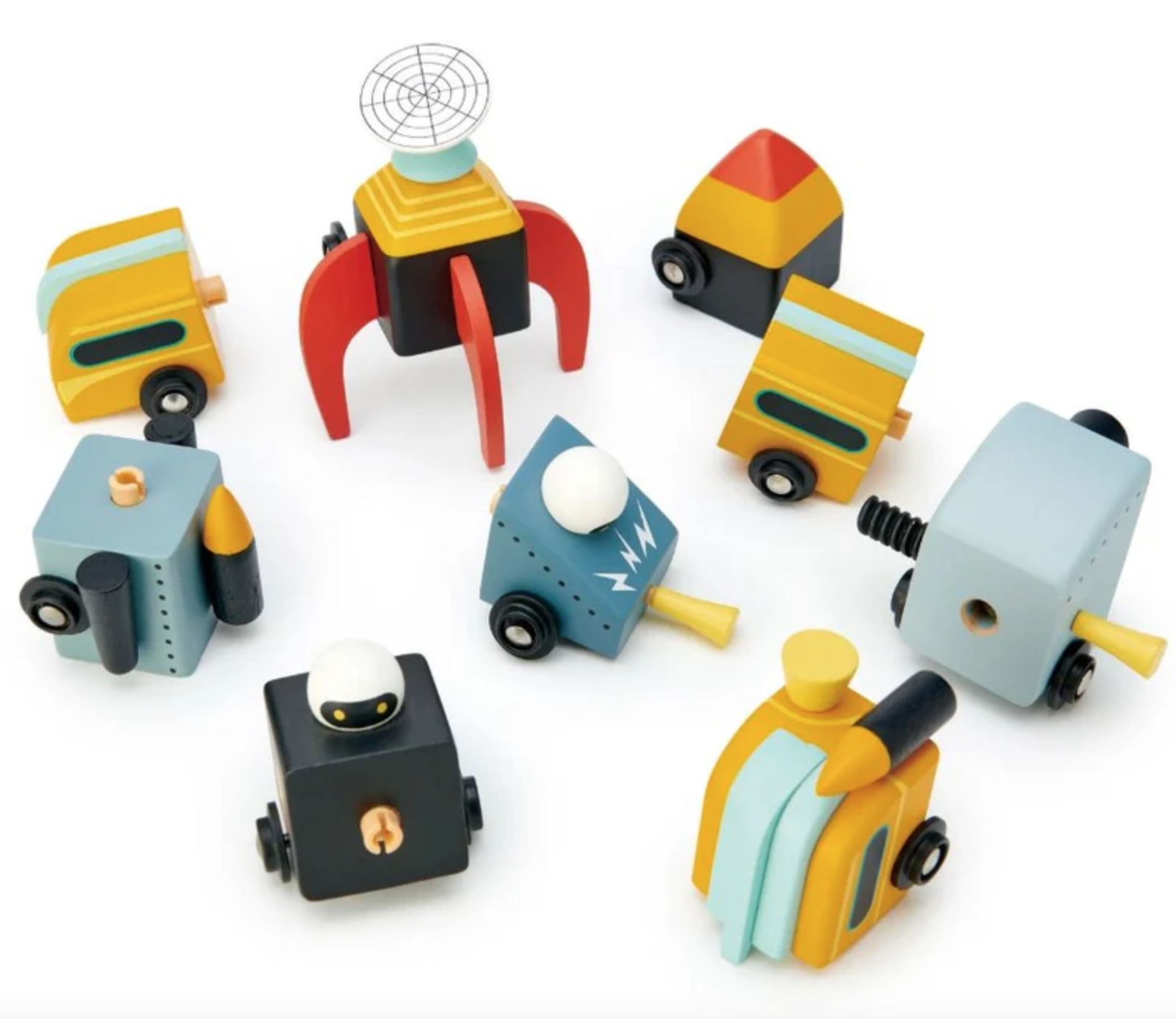 Space Race Tender Leaf Wooden Play Set Space Race Tender Leaf Wooden Play Set