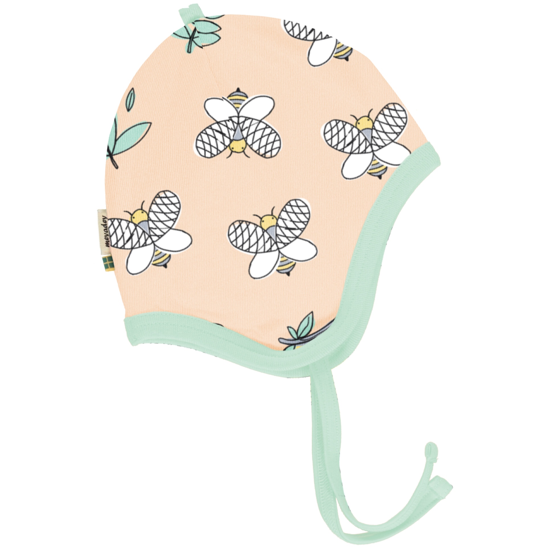 Gorro com fitas Maxomorra Tamanho 44/46 (4m - 9m) Gorro com fitas Maxomorra Tamanho 44/46 (4m - 9m)