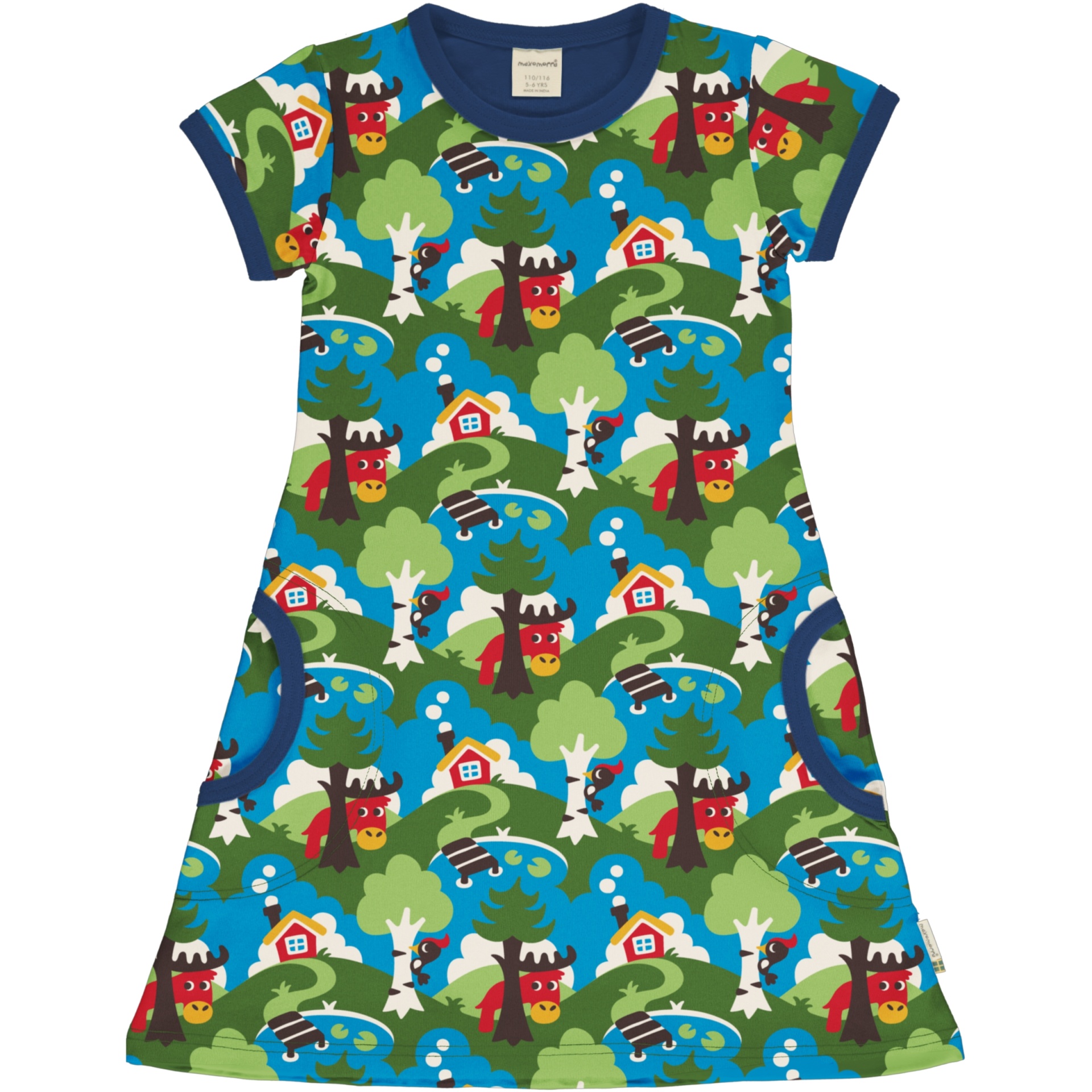 Vestido manga curta Maxomorra 92/98cm (2-3 anos) Vestido manga curta Maxomorra 92/98cm (2-3 anos)