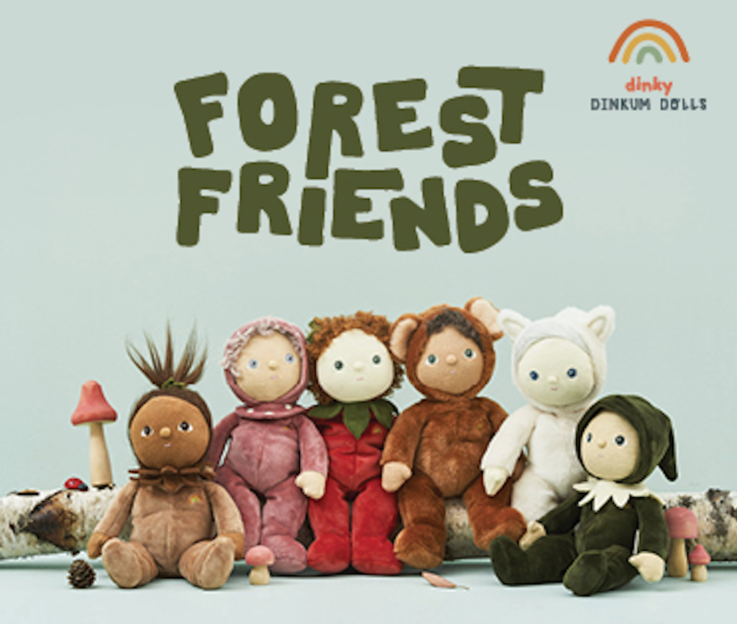 Dinky Dinkum Polly Poinsettia Olli Ella *Edição limitada Dinky Dinkum Polly Poinsettia Olli Ella *Edição limitada