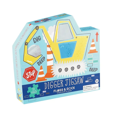 Puzzle | Escavadora | 20 Peças FLOSS & ROCK