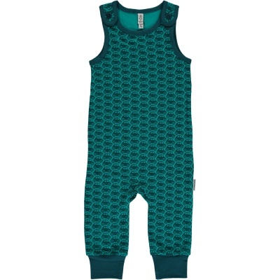 Jardineiras CAR turquoise Maxomorra (Tamanhos disponíveis 1-3m, 3-6m, 9-12m, 18-24m)