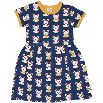 Vestido SPIN manga curta Maxomorra 92/98cm (2-3 anos)