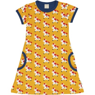 Vestido manga curta Maxomorra 98/104cm (3-4 anos)