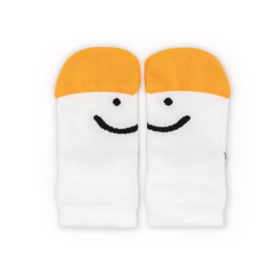 Meias barefoot Smile BRANCO/ AZUL/ AMARELO - Tip Toey Joey