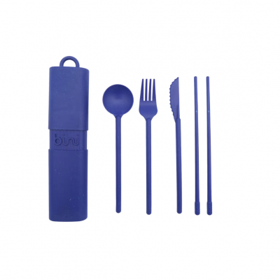 Talheres reutilizáveis Midnight blue BINI