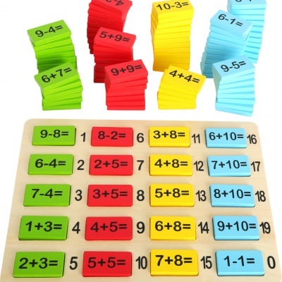 Quadro de madeira soma e subtração SMALL FOOT