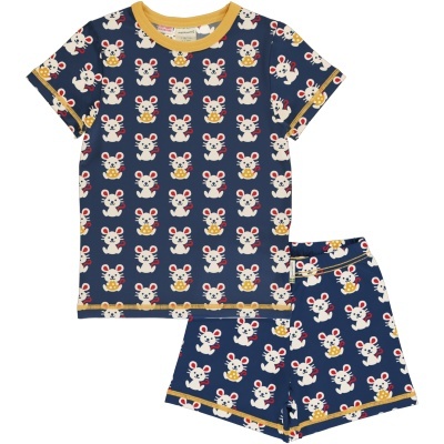 Pijama de manga curta Maxomorra tamanho 92/98cm (2-3 anos)