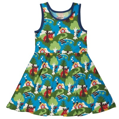 Vestido NS CIRCLE manga cava Maxomorra 122/128 (7-8 anos)