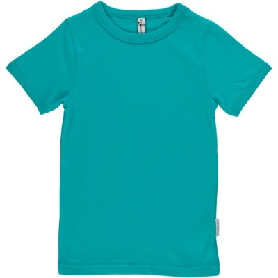 T-shirt slim Turquoise Maxomorra