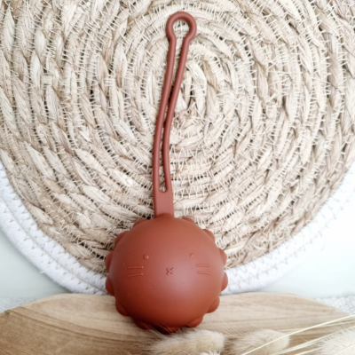Porta-Chupetas de Silicone Little Lion Rammelaartje