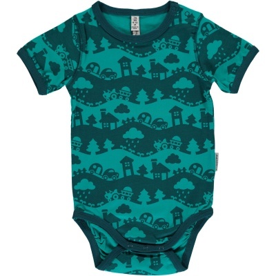 Body SS TURQUOISE LANDSCAPE Maxomorra (Tamanho disponível 1-3m, 3-6m, 9-12m, 18-24m)