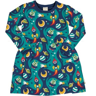 Vestido Spin style SPACE Maxomorra (Tamanhos disponíveis 3-4a, 7-8a, 9-10a)