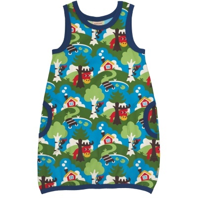 Vestido NS BALLOON manga cava Maxomorra 122/128 (7-8 anos)