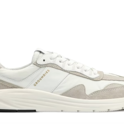 Ténis barefoot de homem Stalite branco e cinza GROUNDIES