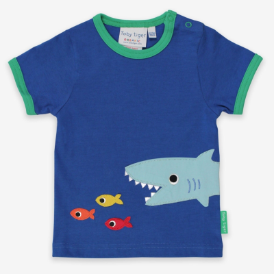 T-shirt Apliqué shark Toby Tiger
