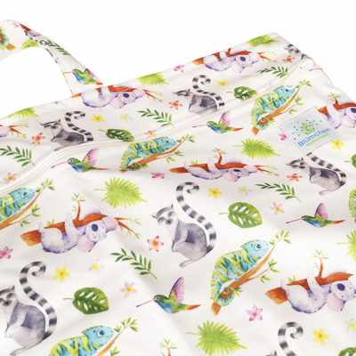 Saco impermeável Blümchen tamanho XL (capacidade 10 fraldas)