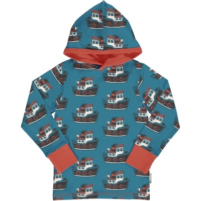 Camisola com capuz TUGBOAT  Maxomorra (Tamanhos disponíveis 9-12m,)