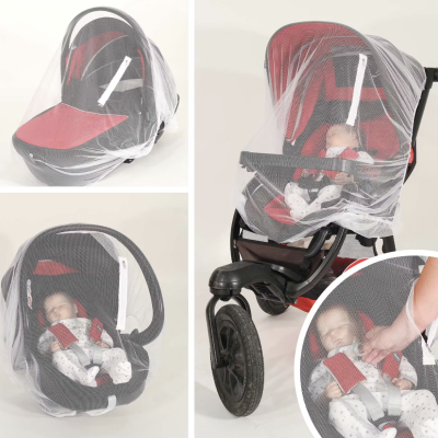 Rede Anti-Mosquitos com zip para carrinho e ovo de bebé