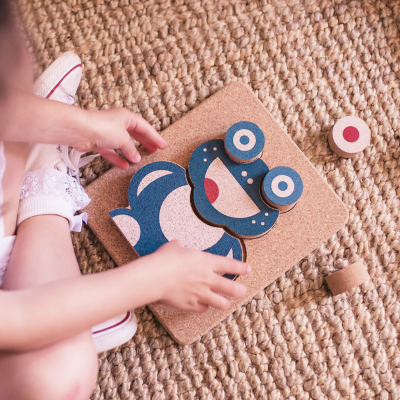 Puzzle de encaixe 3D Mr. Frog ELOU