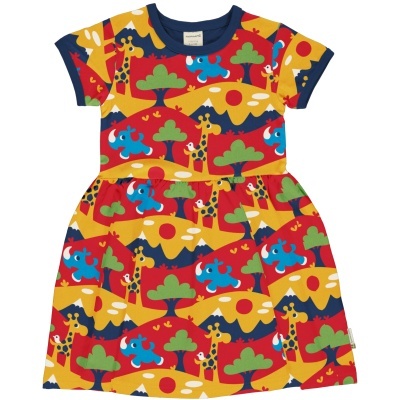 Vestido SPIN manga curta Maxomorra 110/116 (5-6 anos)