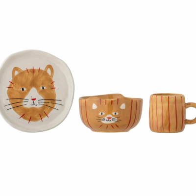Serviço de mesa infantil Kittie Bloomingville