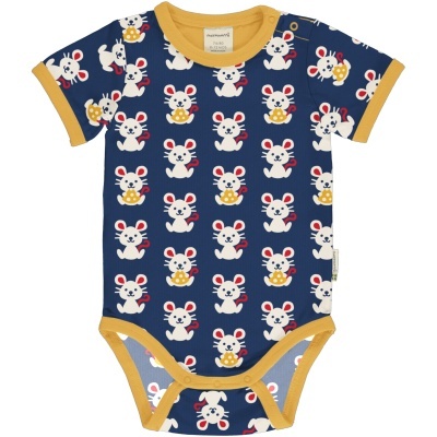 Body de manga curta Maxomorra 50/56 (1-2 meses)