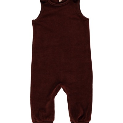 Jardineiras de veludo Dark Brown Maxomorra