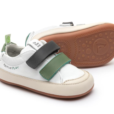 Ténis BOSSY Play WHITE/ SALSA/ ASH  Tip Toey Joey